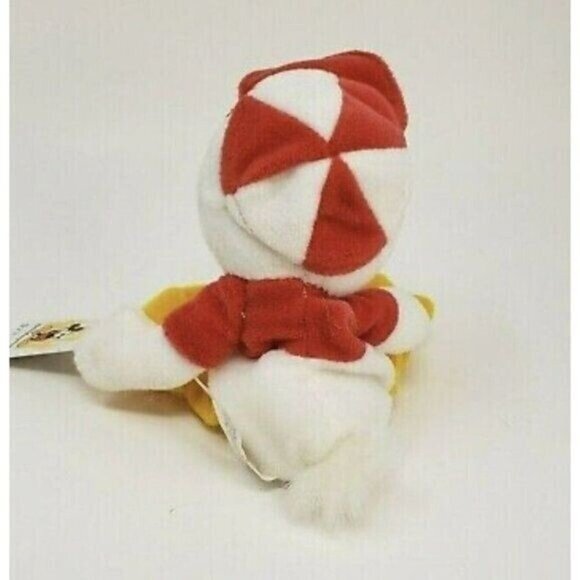 Disney Huey Duck With Tag Bean Bag 8-Inch Plush Toy With Red Hat & "H" Shirt NWT - Picture 7 of 11